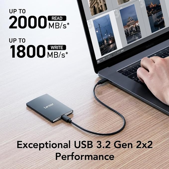 LEXAR SSD SL500 PORTABLE SSD 512GB USB3.2 GEN2X2 UP TO 2000 MBS /1800 MBS - Image 3