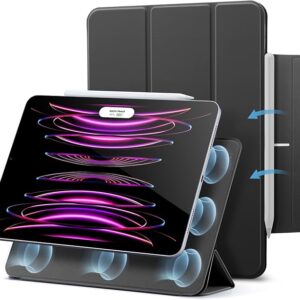 ESR REBOUND MAGNETIC CASE COMPATIBLE WITH IPAD AIR 13INCH 2025-2024 PRO 12.9 6TH-5TH-4TH GEN BLACK