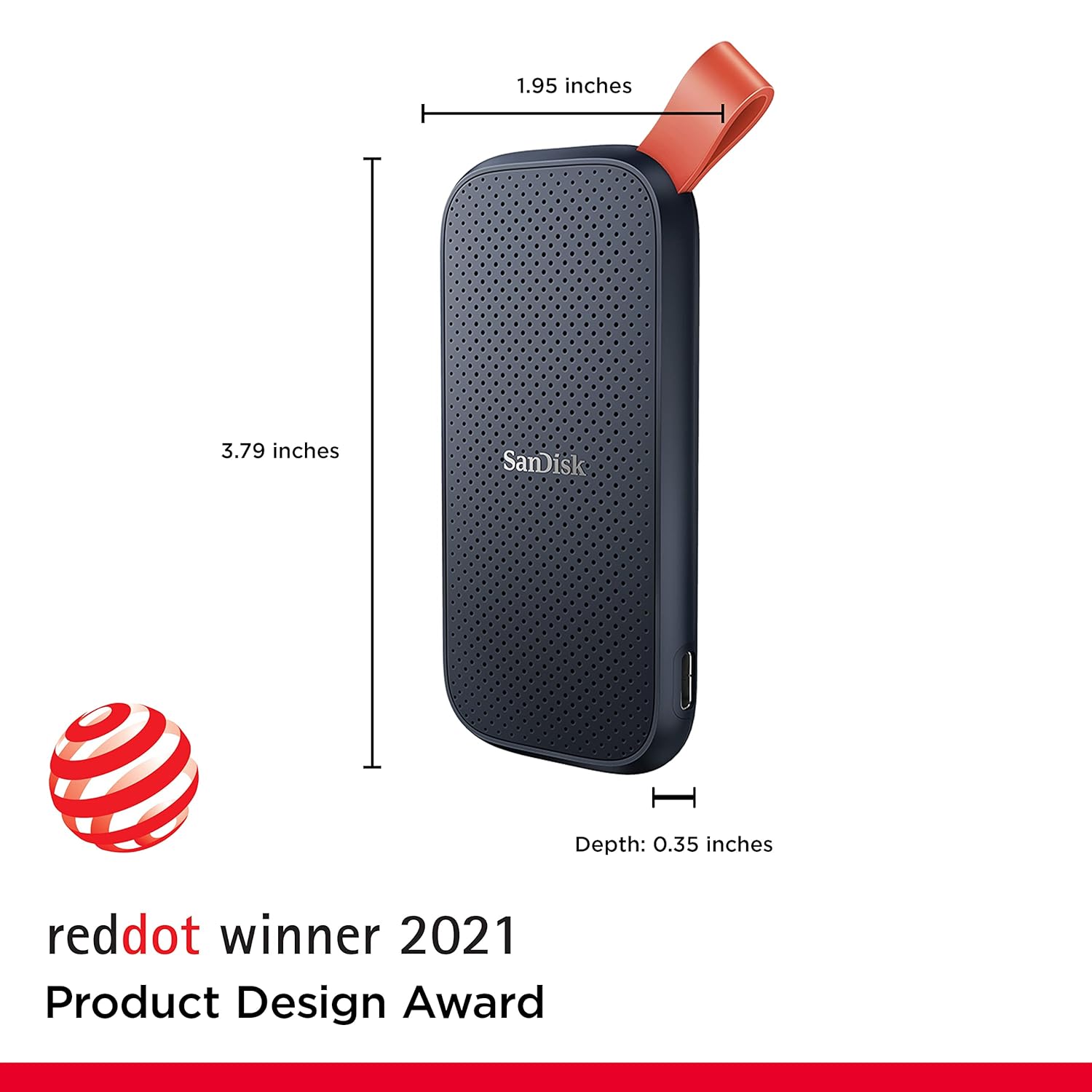 SANDISK PORTABLE SSD 2TB SPEED UP TO 800 MBPS SDSSDE30-2T00-G26 - Image 2