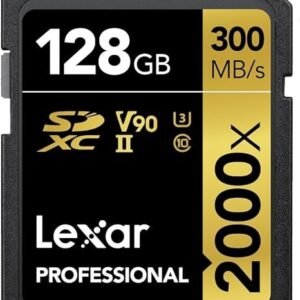 Lexar Professional 2000x SDXC 128GB – 300 MB/s UHS-II