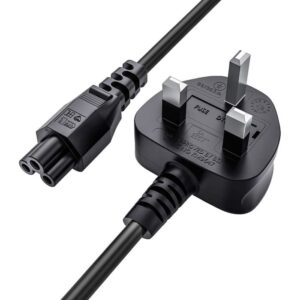 Stay powered up and productive with the Dell UK Power Cord Adapter