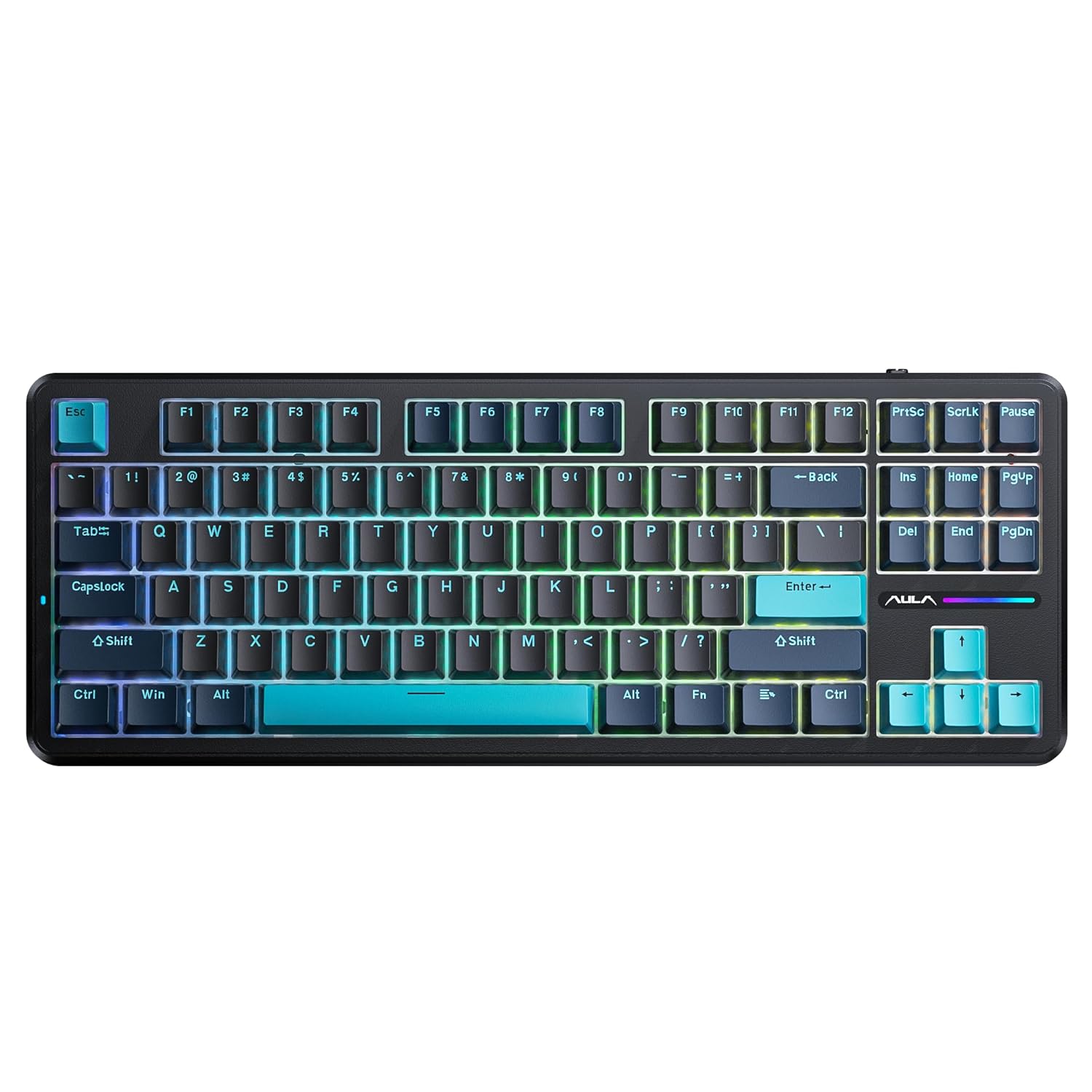 Take your gaming performance to the next level with the AULA F87 Pro 87 Keys RGB 80% Mechanical Gaming Keyboard.