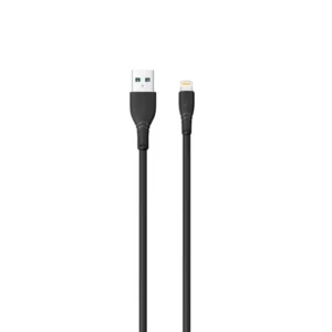 PAWA 2.4A QUICK CHARGING 2M DATA CABLE LIGHTNING BLACK PW-2PVCATOL-BK