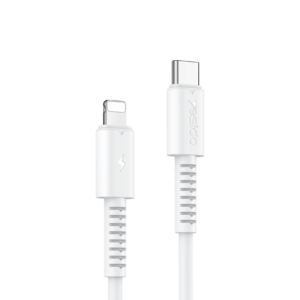 YESIDO 20W USB-C TO LIGHTNING CABLE 1M WHITE CA153