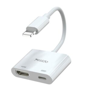 YESIDO LIGHTNING TO HDMI ADAPTOR HM06 WHITE
