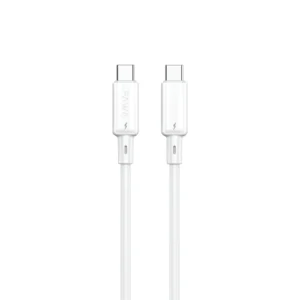 PAWA 60W USB C TO USB C QUICK CHARGING PVC CABLE 1.2M PW122 WHITE PW-BDC312CC-WH