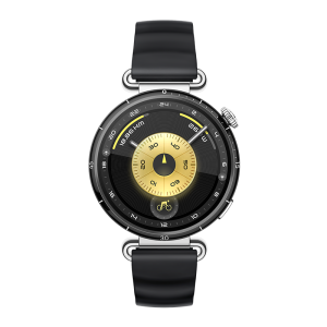HUAWEI WATCH GT 6 41MM BLACK STAINLESS STEEL CASE WITH BLACK FLUOROESTOMER STRAP KSU-B19 55020FUM