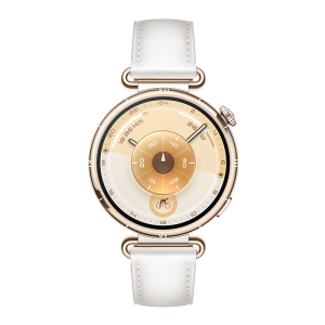 HUAWEI WATCH GT 6 41MM WHITE GOLD STAINLESS STEEL WITH WHITE COMPOSITE LEATHER STRAP KSU-B19 55020FUJ