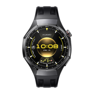 HUAWEI WATCH GT 6 PRO 46MM BLACK TITANIUM ALLOY CASE WITH BLACK FLUOROELASTMER STRAP ATM-B29 55020FUC