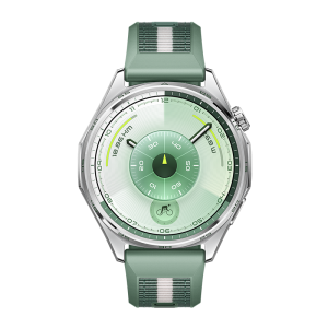 HUAWEI WATCH GT 6 46MM GREEN STAINLESS STEEL CASE WITH GREEN WOVEN STRAP ATM-B19 55020FUD