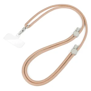 Upgrade your hands-free lifestyle with the DUXDUCIS PLAZ Series Crossbody Phone Lanyard in striking amber color.