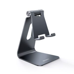 Upgrade your workspace or on-the-go setup with the Yesido C96 Mini Foldable Desktop Stand in elegant black