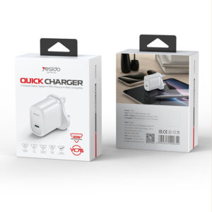 YESIDO 20W USB-C FAST CHARGER WHITE YC76L