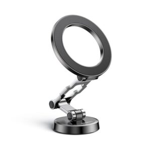 YESIDO C203 Zinc Alloy Folding MagSafe Magnetic Car Phone Holder - Black