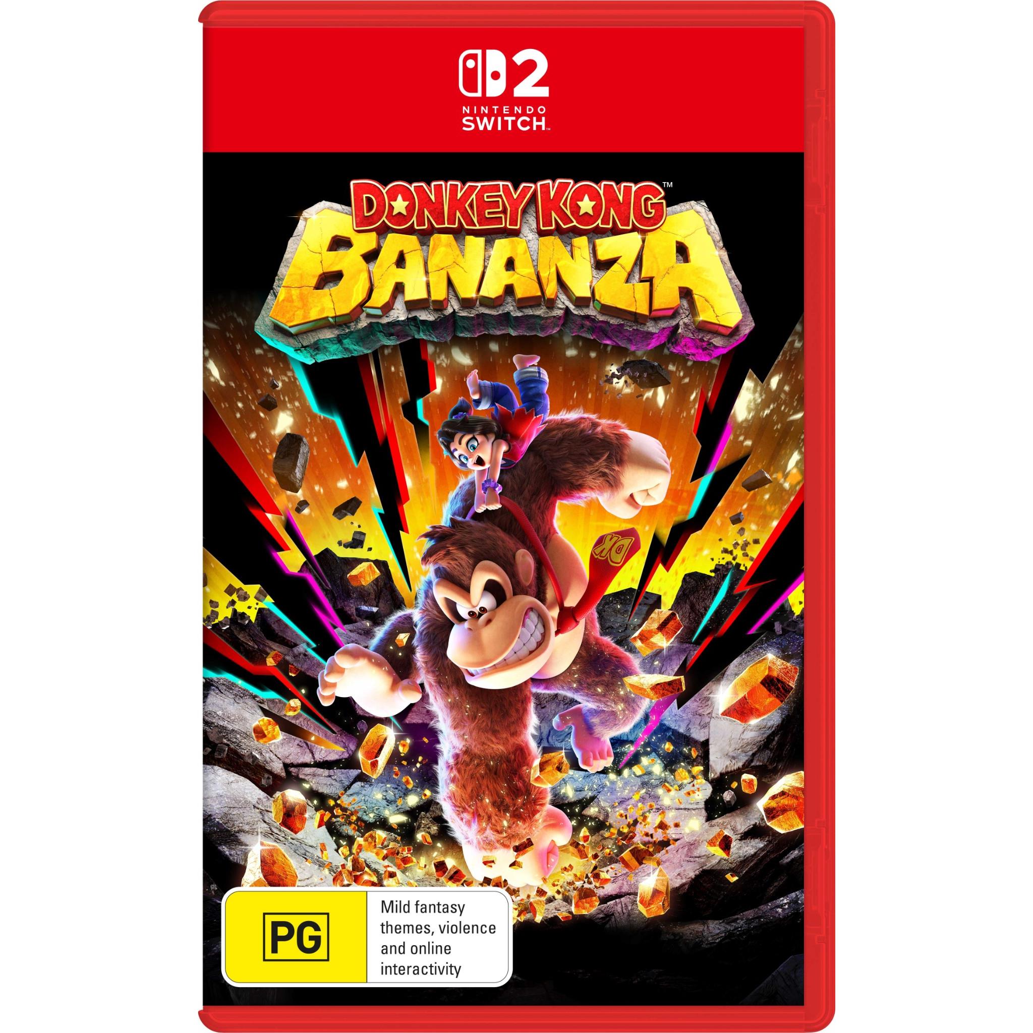 Join Donkey Kong and Pauline in an exhilarating adventure with Donkey Kong Bananza, exclusively on Nintendo Switch 2! Dive into a vibrant underground world filled with challenges as you smash through obstacles with DK's incredible strength to recover stolen bananas. Explore lush lagoons, towering canyons, and icy tundras while battling the mischievous Void Company. Collect Banandium Gems to enhance DK's abilities and unlock new skills, ensuring you're always ready for the next challenge. With every smash, uncover hidden secrets and embark on a quest that promises endless fun and excitement. Get ready to unleash the Bananzas and embark on the ultimate banana-recovery mission!