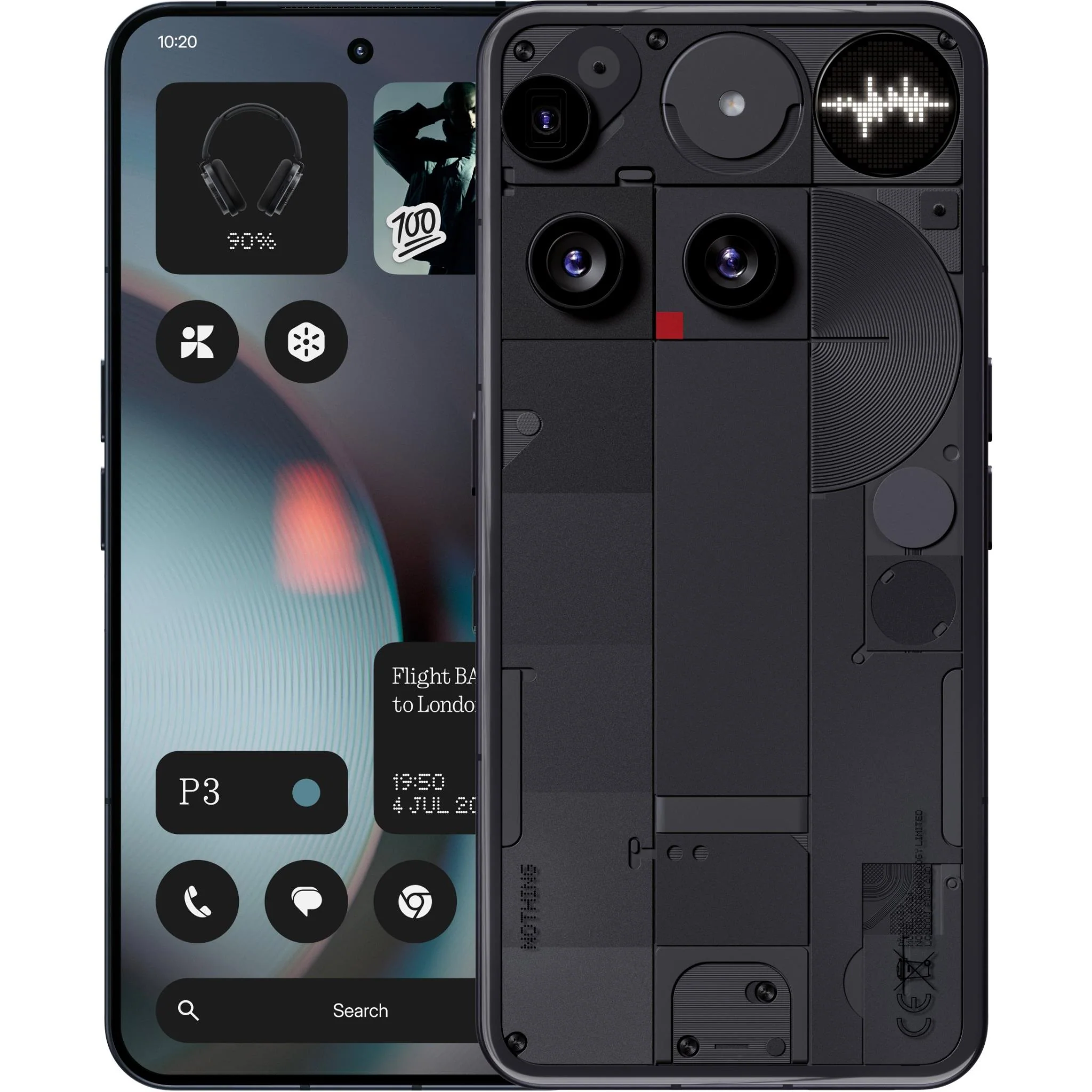 Explore the pinnacle of smartphone innovation with the NOTHING Phone 3 (16GB+512GB, Black).