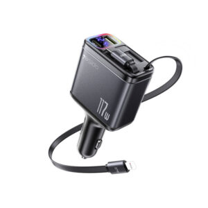Charge on the go like never before with the YESIDO 117W Super Fast Car Charger in Black (Model Y63).