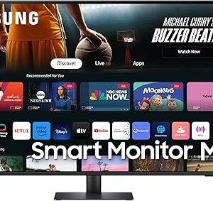 Samsung 43 Inch 4K Ultra HD HDR10 Smart Monitor with Speakers LS43DM702UMXUE