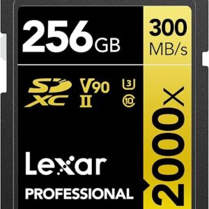 LEXAR PROFESSIONAL 2000X SDHC/SDXC UHS-II CARDS 300MBPS-256GB LSD2000256G-BNNNG