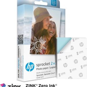 HP SPROCKET 2X3 INCH PHOTO PAPER 20 SHEET