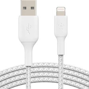 BELKIN PREMIUM BRAIDED LIGHTNING TO USB A 3M CABLE WHITE CAA002BT3MWH