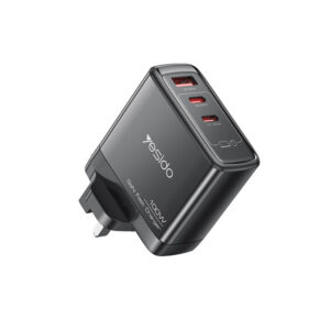 YESIDO 100W 1XUSB-A AND 2XUSB-C QUICK CHARGER BLACK YC95