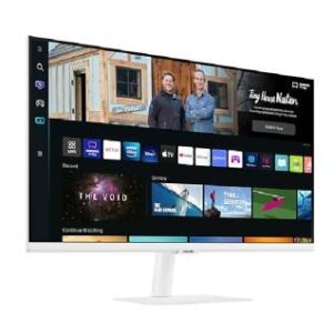 SAMSUNG 27" M5 FLAT MONITOR FULL HD WITH SMART TV EXPERIENCE NEW WHITE LS27BM501EMXUE