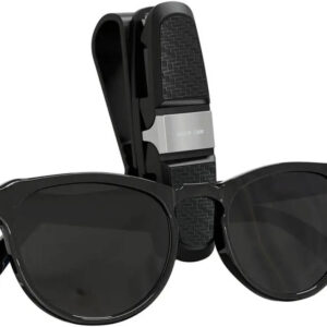 GREEN LION VISOR GUARD CAR SUNGLASSES HOLDER BLACK GNVSRSGHRBK