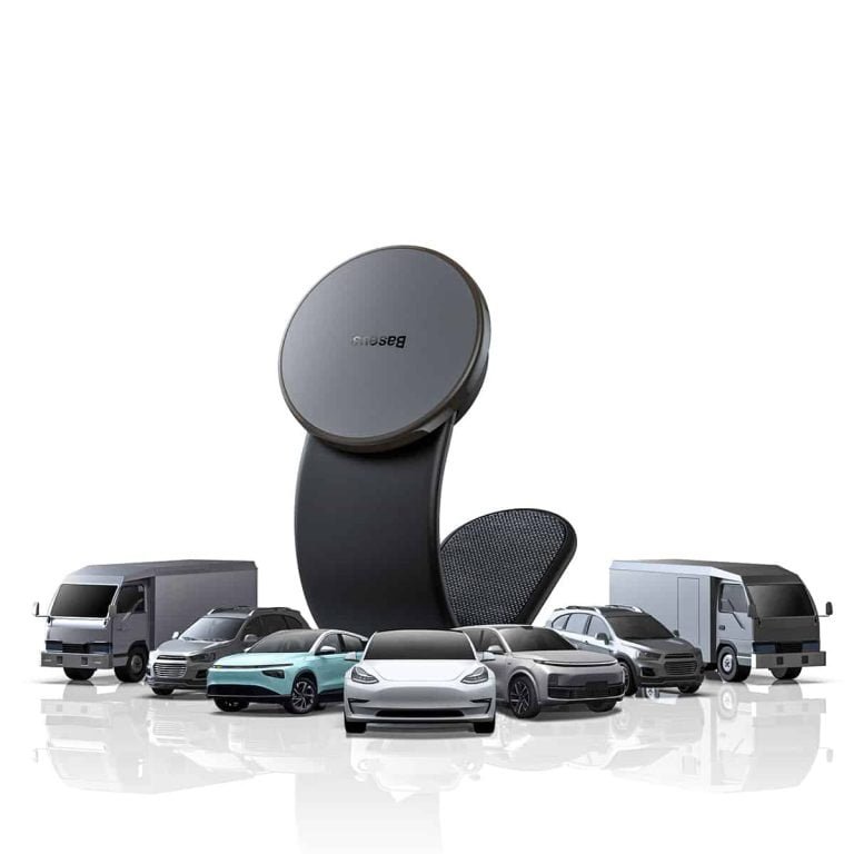 BASEUS C02 PRO SERIES MAGNETIC WIRELESS CHARGING CAR MOUNT CLUSTER BLACK - Image 3