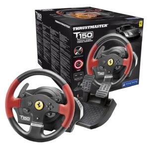 Thrustmaster T150 PS4 Ferrari Wheel - Force Feedback Racing Simulator - Gadgets