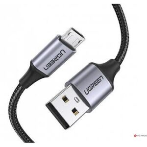 UGREEN USB 2.0 A TO MICRO USB CABLE NICKEL PLATING ALUMINUM BRAID 3M BLACK 60403