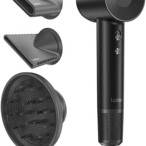 LAIFEN SWIFT SPECIAL HAIR DRYER WITH SMOOTH DIFFUSER CONCENTRATOR NOZZLE BLACK LF03-BLG-UK