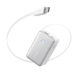 ANKER SOUNDCORE NANO POWER BANK 10K 45W USB-C CABLE WHITE