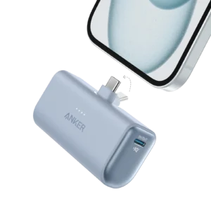 Power up wherever you go with the ANKER Nano 22.5W Power Bank (A1653H31) in Blue.