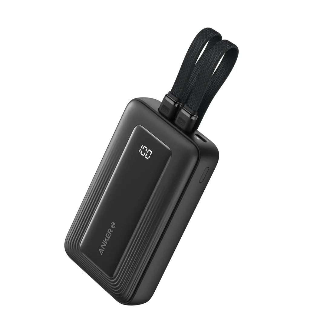 Power Up Anywhere with the ANKER ZOLO 10000mAh Power Bank (30W, Built-in Type-C & Lightning Cables, Black)