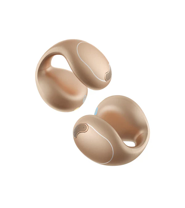 Discover true freedom with the Anker Soundcore C40i Open-Ear Clip Earbuds in Golden.