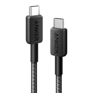 ANKER 322 USB C TO USB C BRAIDED CABLE WHITE A81F5H21
