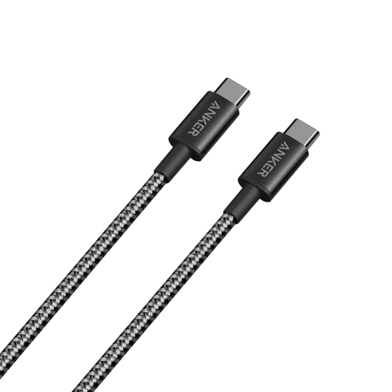 ANKER 322 USB C TO USB C 6FT 60W NYLON CABLE BLACK A8753H11
