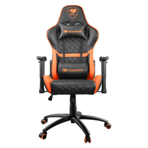 Designed for serious gamers and ergonomic comfort seekers, the COUGAR ARMOR ONE Gaming Chair in bold orange delivers exceptional support and performance during long hours of gameplay.