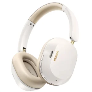 Take your audio experience to the next level with the UGREEN HiTune Max 5C Hybrid Active Noise Cancelling Headphones in classic white.