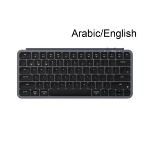 Experience powerful performance in a minimalist form with the KEYCHRON B1 PRO Ultra Slim Wireless Keyboard in Space Grey (Arabic Layout)