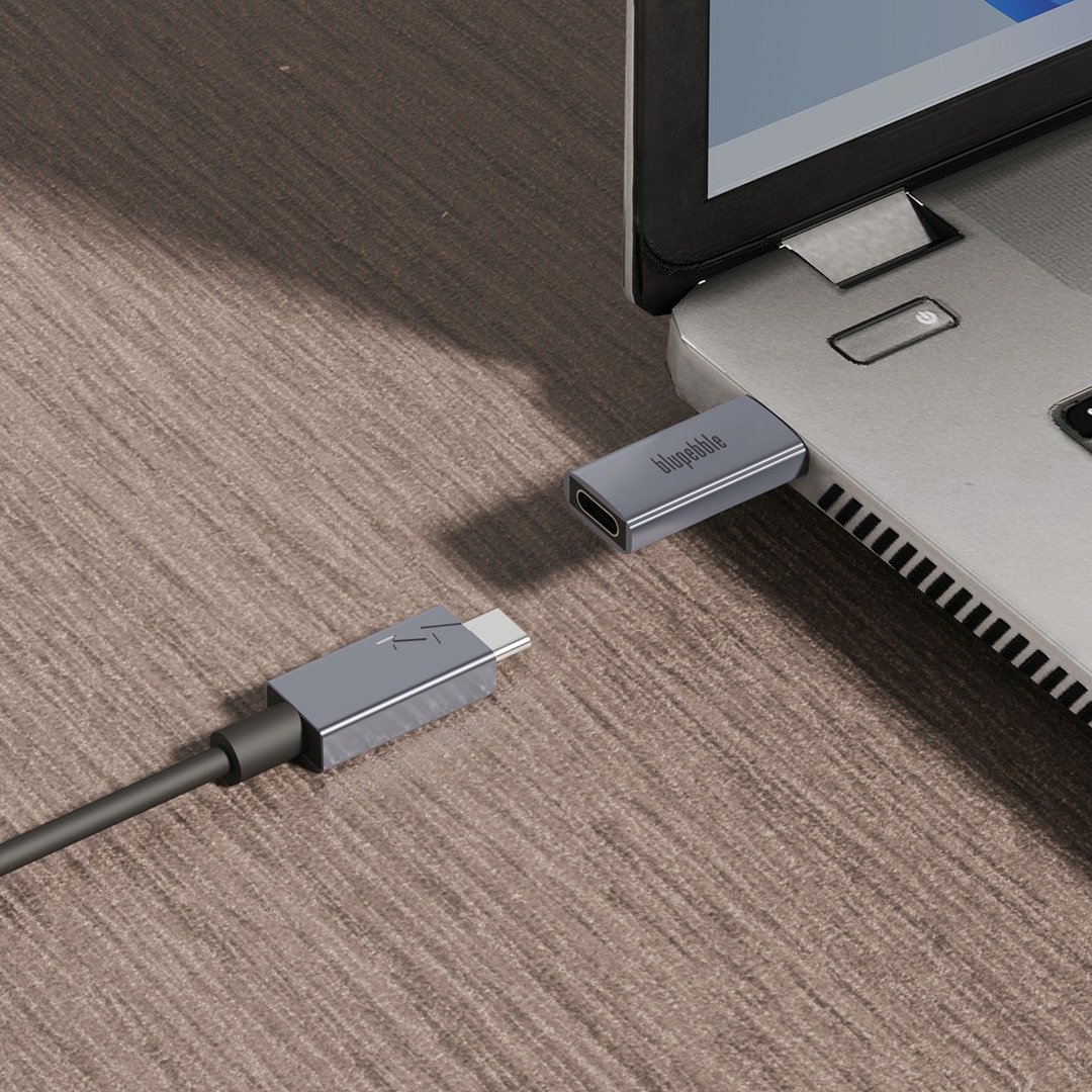 BluPebble USB-A 3.2 to USB-C OTG Adapter - Grey (BP-AMCF10-GY) - Image 2