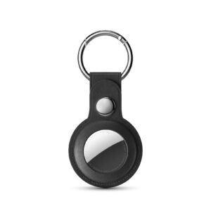 BLUPEBBLE CLASSIC LEATHER KEY RING - Black