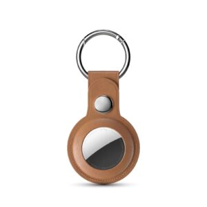BLUPEBBLE CLASSIC LEATHER KEY RING - Brown