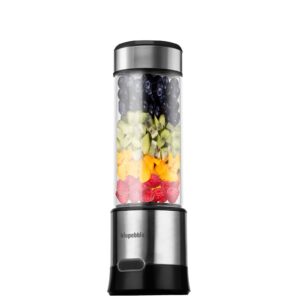 BLUPEBBLE PORTABLE RECHARGEABLE BLENDER 450ML SILVER BP-BLENDER450-SL