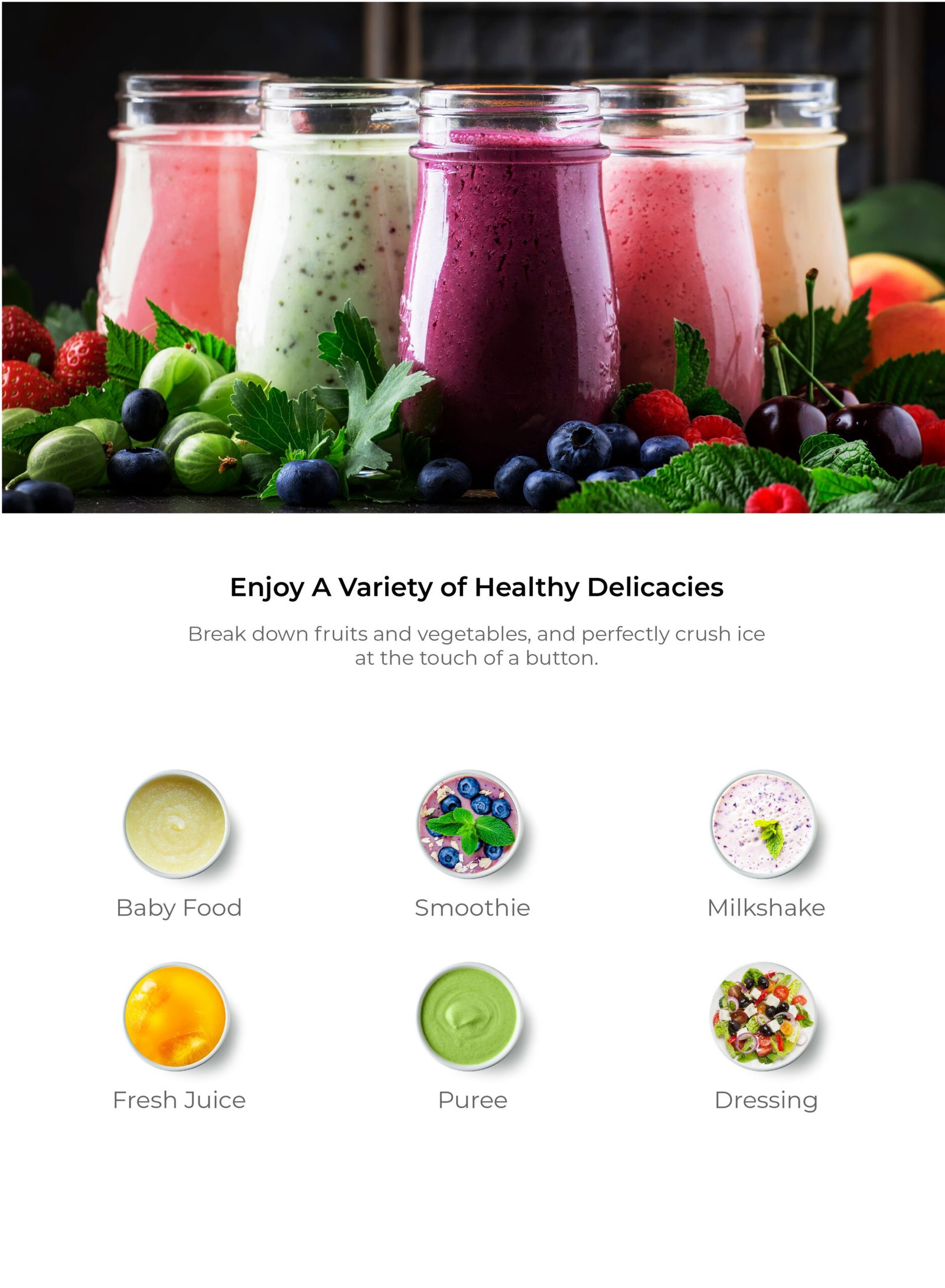 BLUPEBBLE PORTABLE RECHARGEABLE BLENDER 450ML SILVER BP-BLENDER450-SL - Image 7