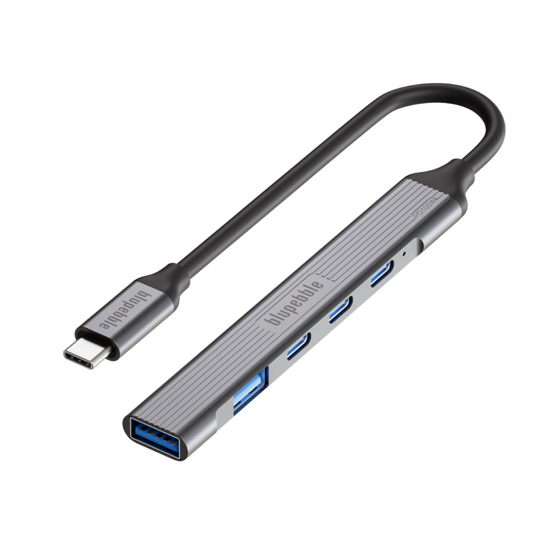 Streamline your digital workspace with the BLUPEBBLE C5-Port Multiport Hub.