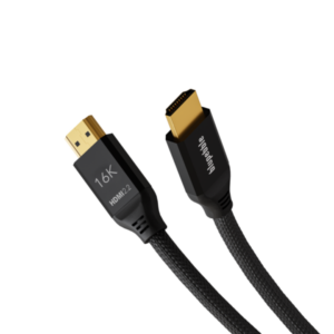 BLUPEBBLE 16K HDMI TO HDMI 2.2 ALUMINUM HOUSING SUPPORT 16K/60Z CABLE 2M BLACK BP-HD16KGEN2-AG2-BK