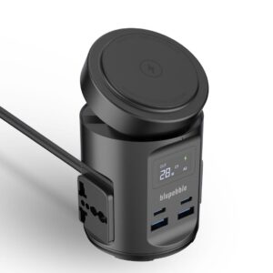 BLUPEBBLE MAGPOD HUB USB-C POWER DELIVERY AND USB-A QC3.0 65W BLACK BP-MAGPODHUB-BK
