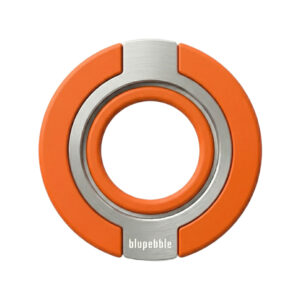 BLUPEBBLE MAG RING MAGSAFE MAGNETIC GRIP WITH ADJUSTABLE KICKSTAND ORANGE BP-MGRING-OR